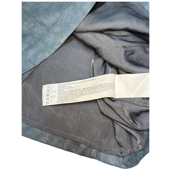 New Some Days Lovin Faux Suede Sleeveless Sweetheart Studded Dress Blue Small - Picture 12 of 16